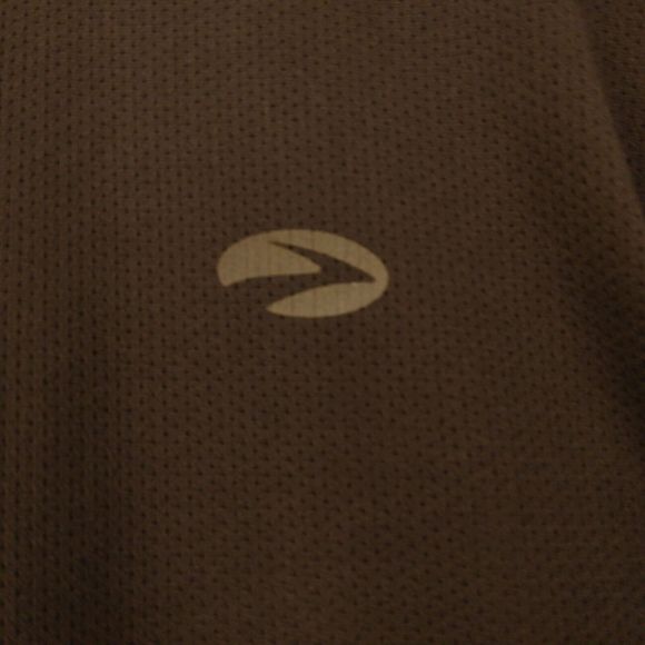 Brooks tshirt mens L Large gray runing shoes long sleeve polyester crew neck - Picture 3 of 9